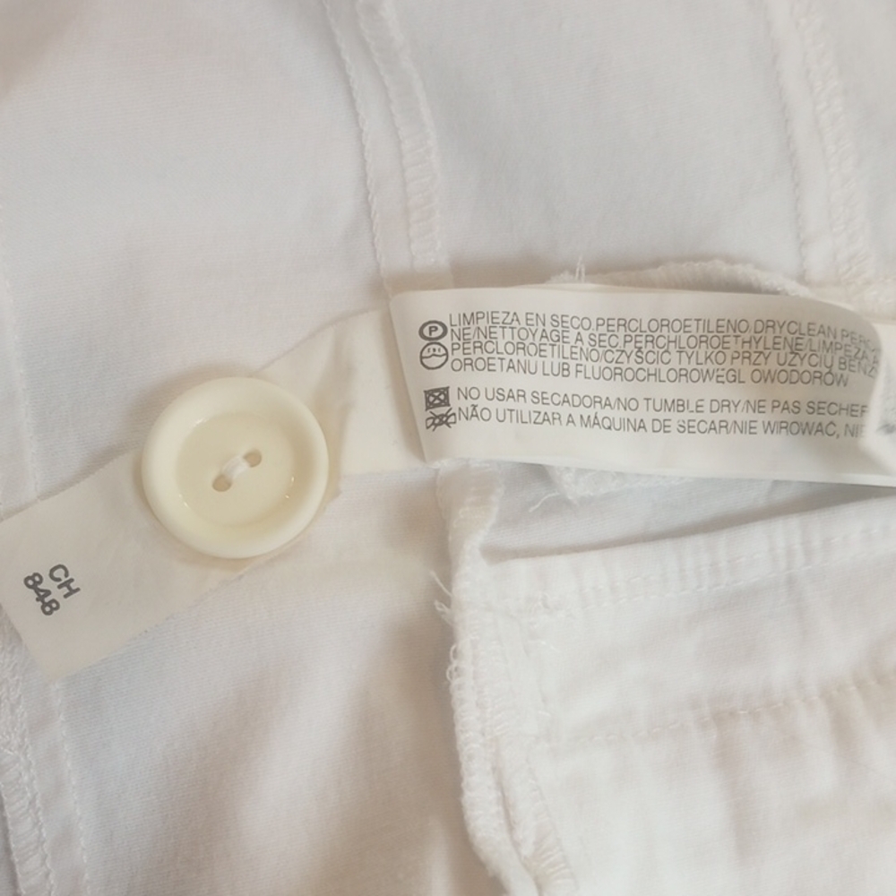 Zara White Blazer with Notched Lapel and Tailored Fit - Picture 11 of 12